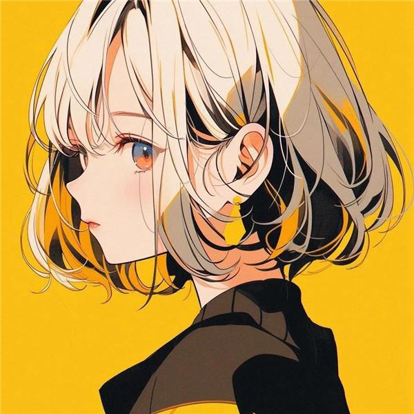 黄色系超酷动漫男女头像图片（精选11张）