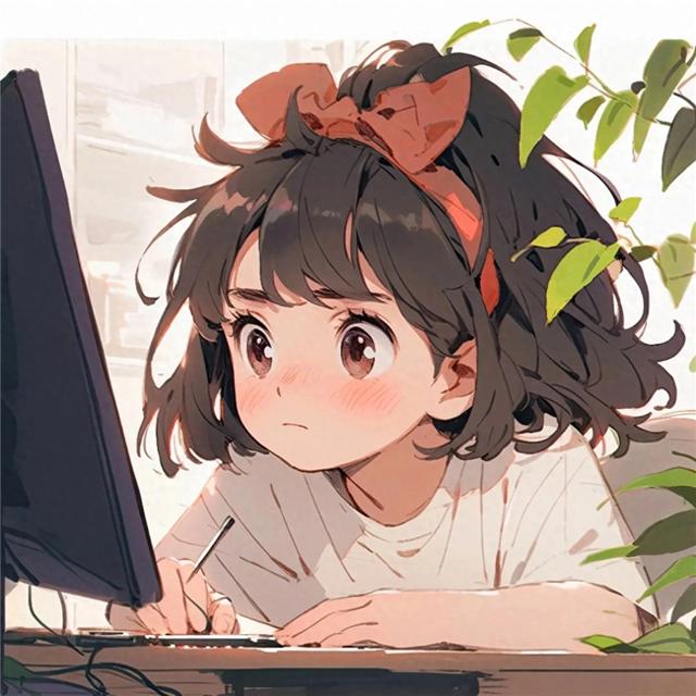 可爱动漫小孩工作头像图片精选