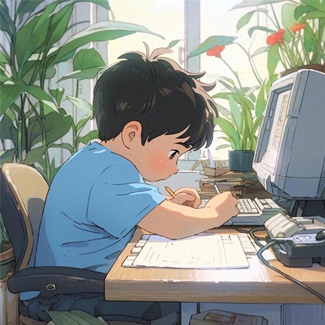 可爱动漫小孩工作头像图片精选