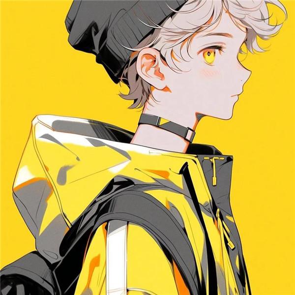 黄色系超酷动漫男女头像图片（精选11张）