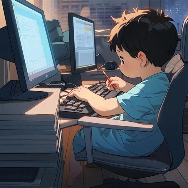 可爱动漫小孩工作头像图片精选