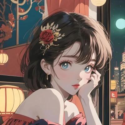 100张女生头像动漫ins高级质感