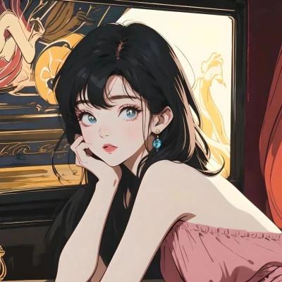 100张女生头像动漫ins高级质感