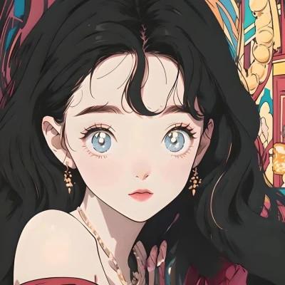 100张女生头像动漫ins高级质感