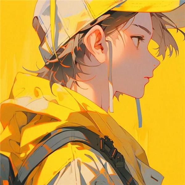 黄色系超酷动漫男女头像图片（精选11张）