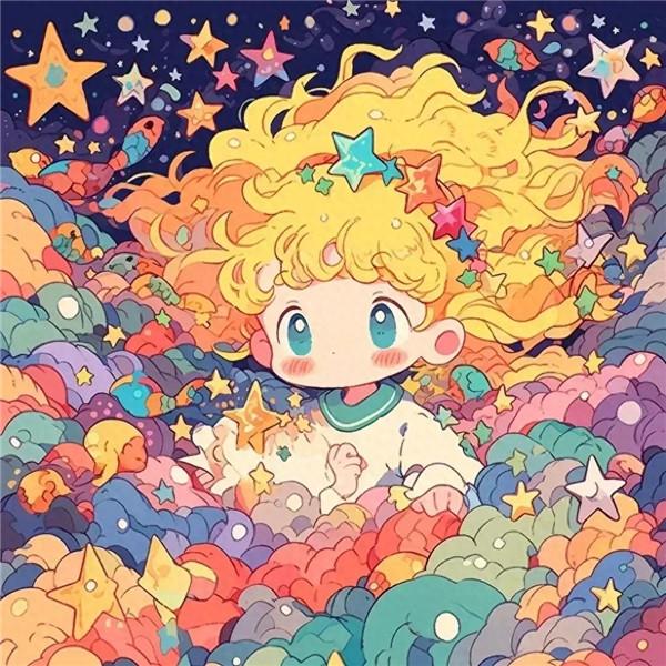 唯美梦幻小孩子治愈系可爱头像图片14张