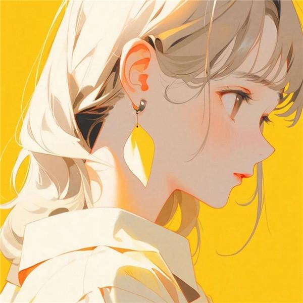 黄色系超酷动漫男女头像图片（精选11张）