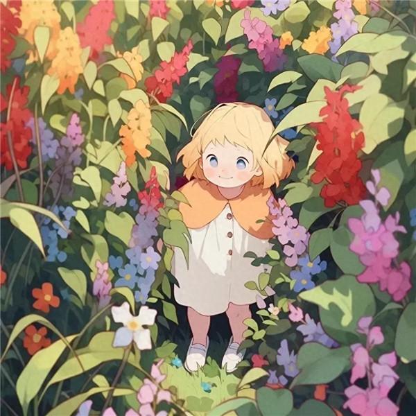 唯美梦幻小孩子治愈系可爱头像图片14张