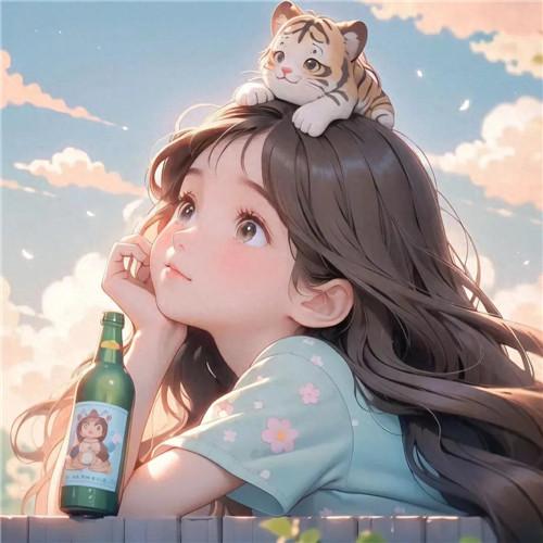 治愈系一男一女可爱动漫情侣头像图片，甜蜜到心扉！