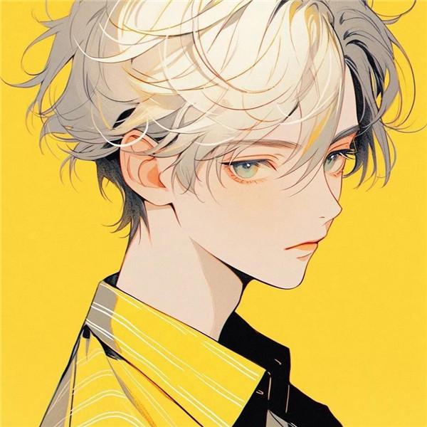 黄色系超酷动漫男女头像图片（精选11张）