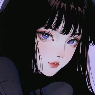 复古漫画风女生头像高清图片32张