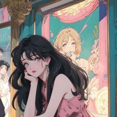 100张女生头像动漫ins高级质感