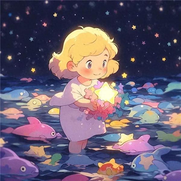 唯美梦幻小孩子治愈系可爱头像图片14张