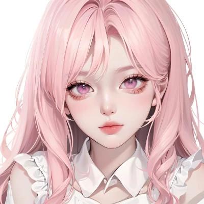 AI动漫美女头像系列图片32张