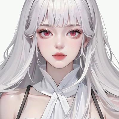 AI动漫美女头像系列图片32张