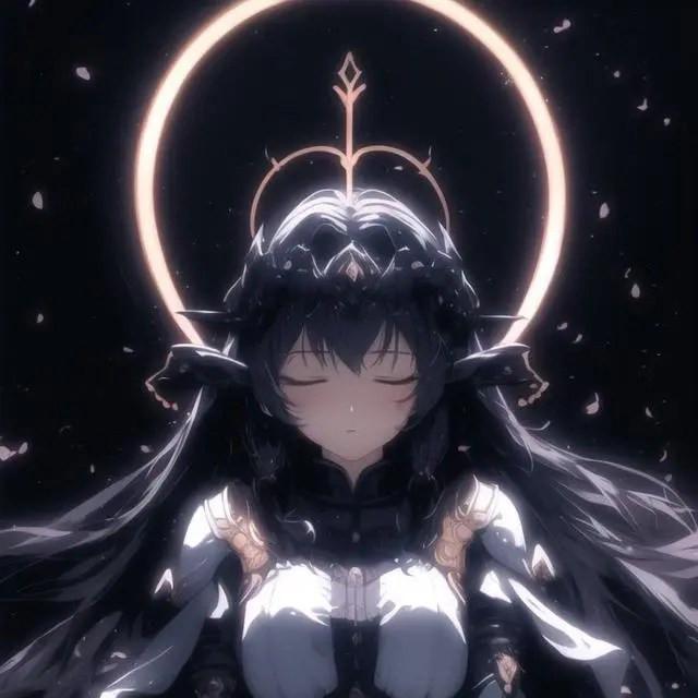 诚挚祈愿动漫少女头像图片，美丽永存