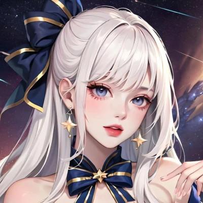 AI绘图的女生头像21张