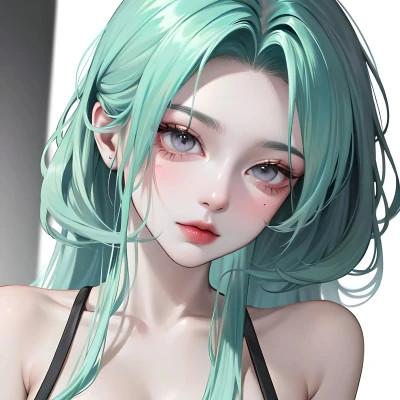 AI动漫美女头像系列图片32张