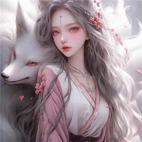九尾狐动漫头像女生高清图片