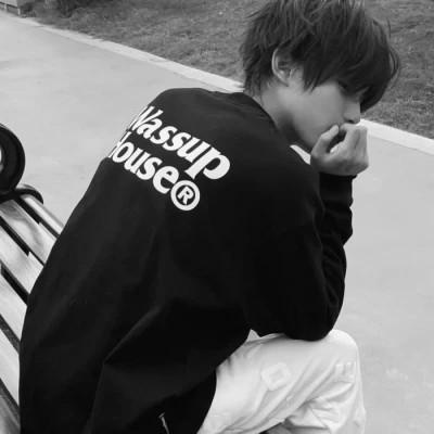 男生2023年头像黑白系列图片