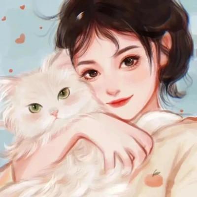 有品位的微信头像女卡通手绘32张