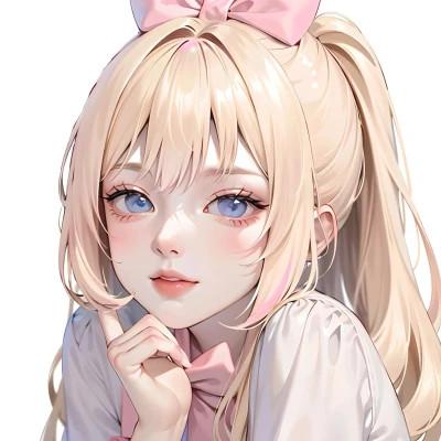 ai手绘头像女