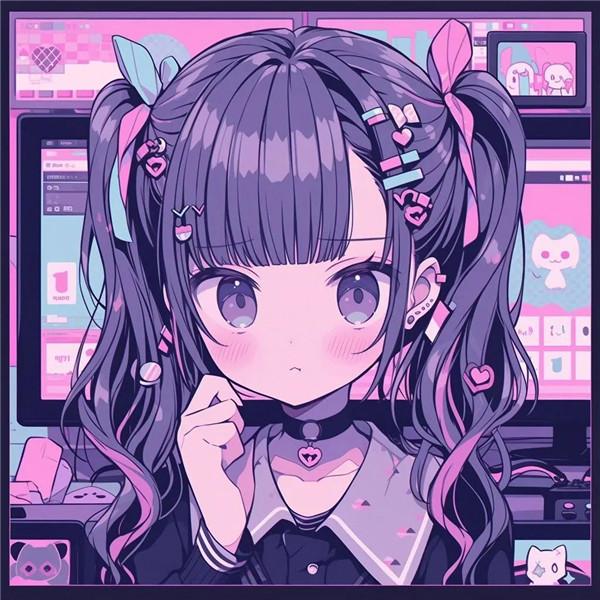 超酷电竞少女动漫头像图片（精选15张）
