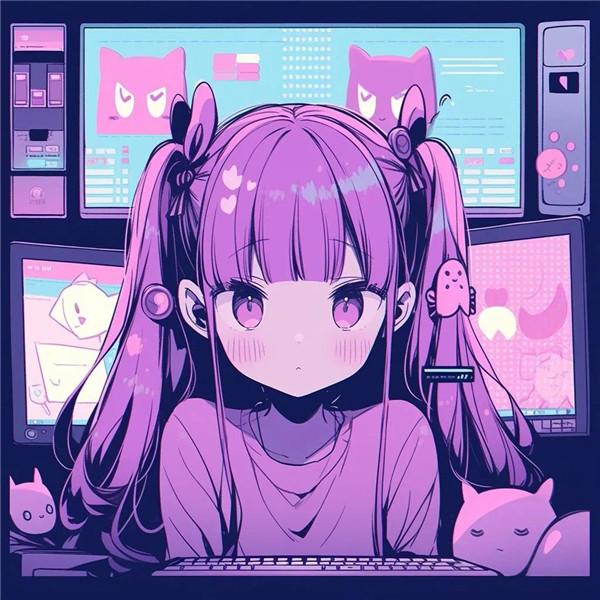 超酷电竞少女动漫头像图片（精选15张）