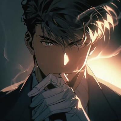 复古旧漫风格高清男生头像图片合集32张