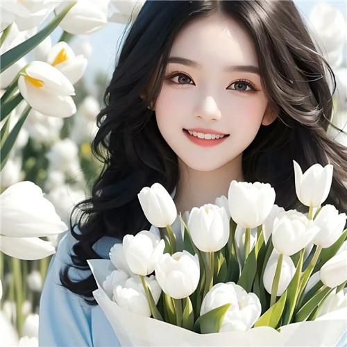郁金香女生头像动漫图片合集30张