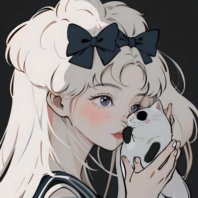 复古旧漫头像女生图片合集33张