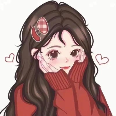 有品位的微信头像女卡通手绘32张