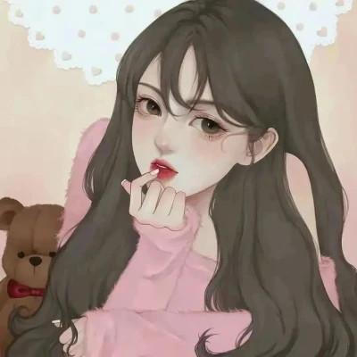 有品位的微信头像女卡通手绘32张