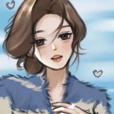 有品位的微信头像女卡通手绘32张