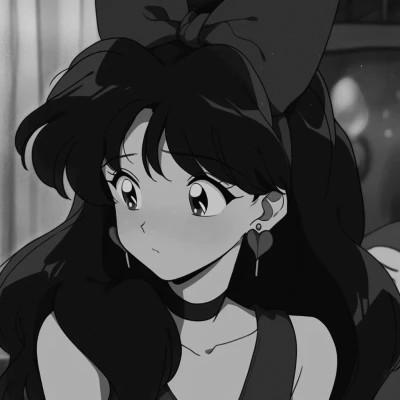 女生日系ins风漫画头像黑白60张