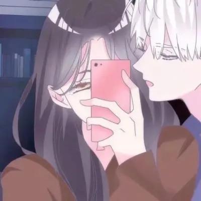 好看的不易撞动漫情侣头像23对