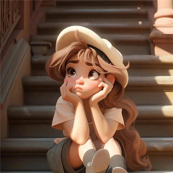 迪士尼天真小女孩可爱头像图片