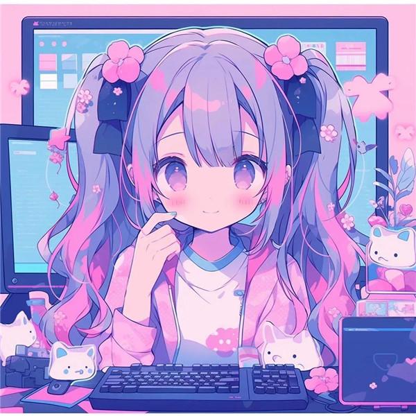 超酷电竞少女动漫头像图片（精选15张）