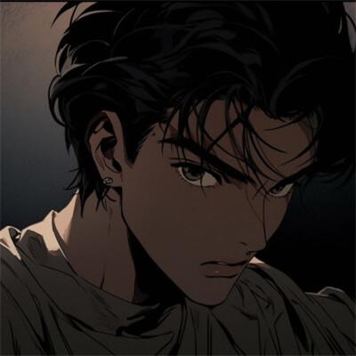 复古旧漫风格高清男生头像图片合集32张