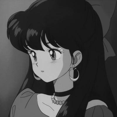 女生日系ins风漫画头像黑白60张