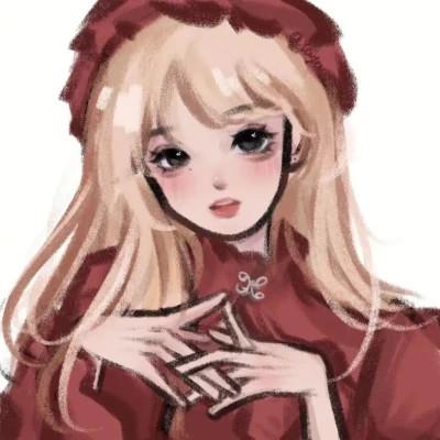 有品位的微信头像女卡通手绘32张