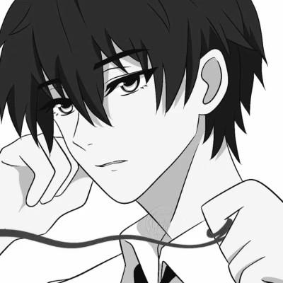 黑白漫画风情侣头像一对两张16组，简约而纯粹