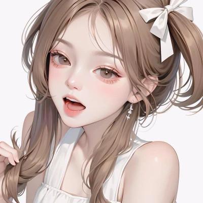 ai手绘头像女