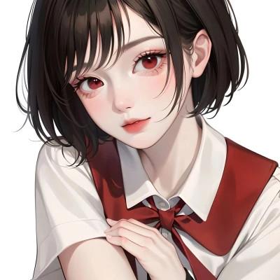 ai手绘头像女
