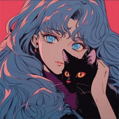 复古旧漫头像女生图片合集33张