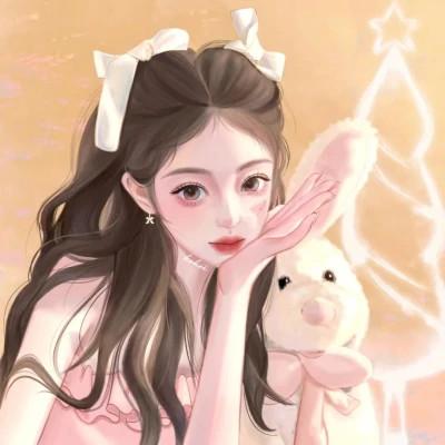 有品位的微信头像女卡通手绘32张