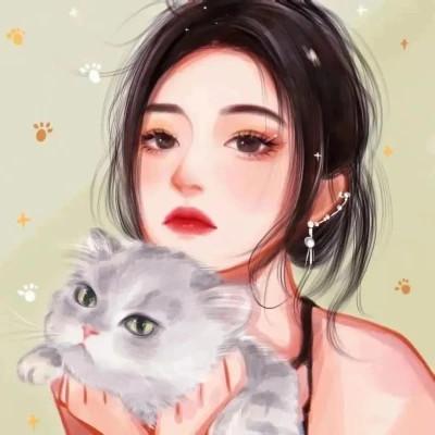 有品位的微信头像女卡通手绘32张