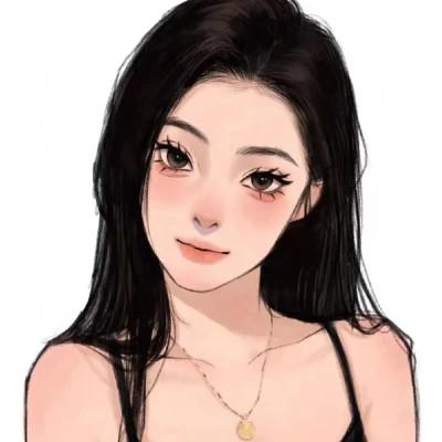 有品位的微信头像女卡通手绘32张
