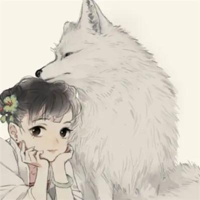 好看的不易撞动漫情侣头像23对