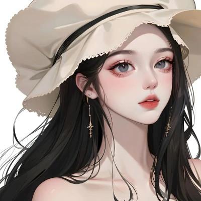 ai女头像插画高清图片32张